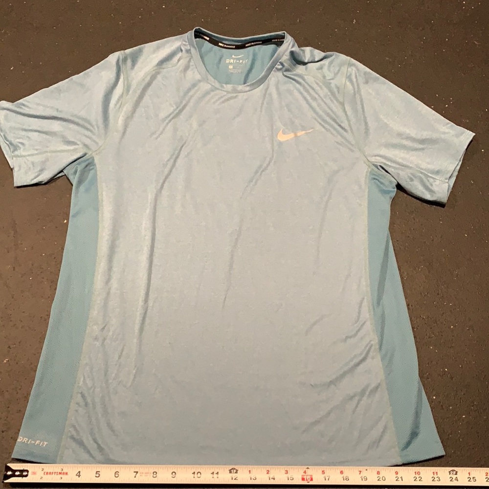 Nike Dri-Fit running shirt XL mesh Sky Blue color
